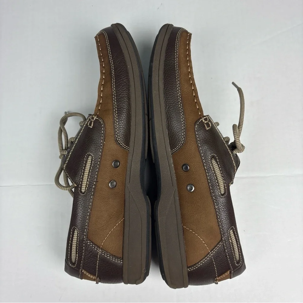Florsheim Men Size 12 Loafers Shoes Lakeside Ox Moc Toe 13157-275 Stone Preppy